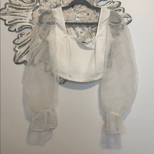 BOOHOO puff sleeve blouse